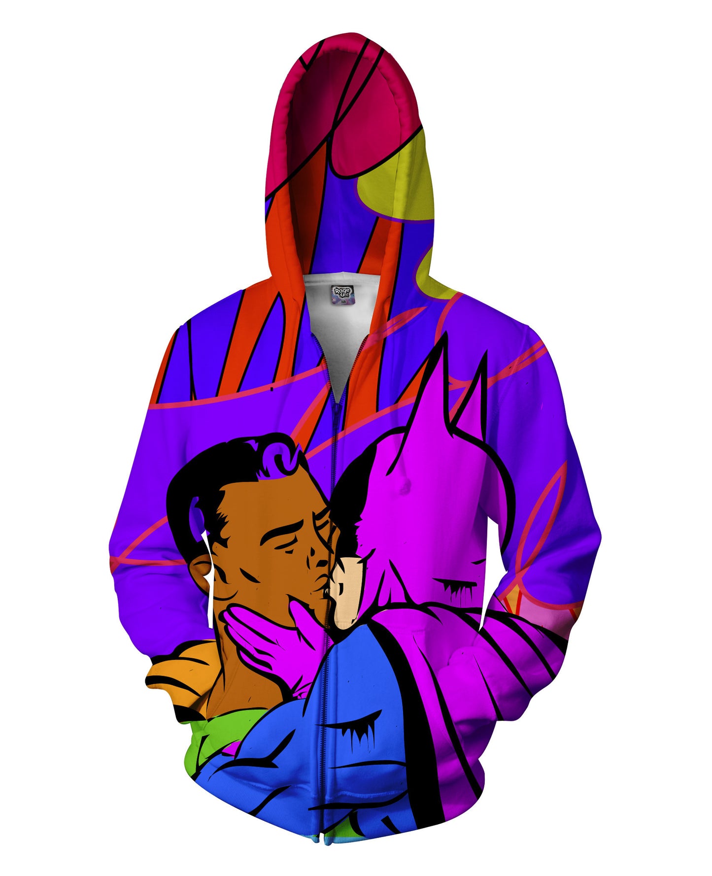 Super Gay Zip-Up Hoodie