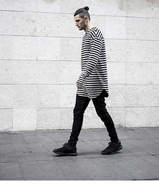Striped Long Sleeve Shirt Sweatshirt