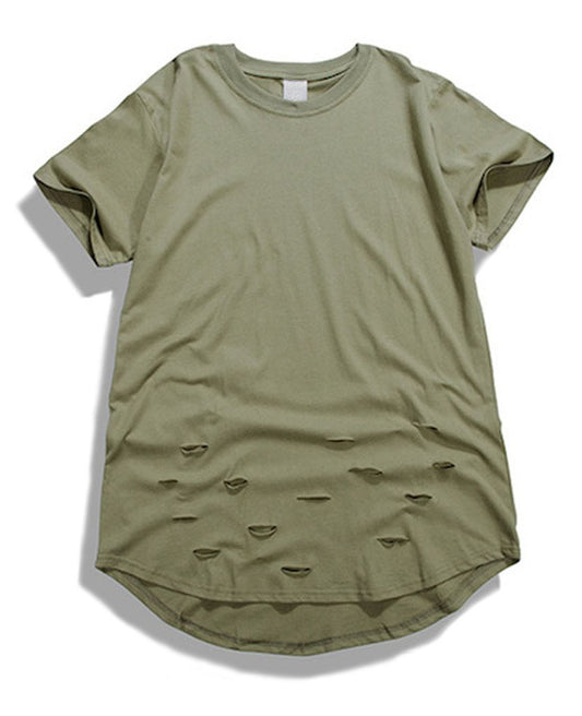 Extended Distressed T-Shirt
