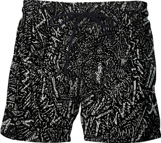 Futuristic Caveman Swim Shorts