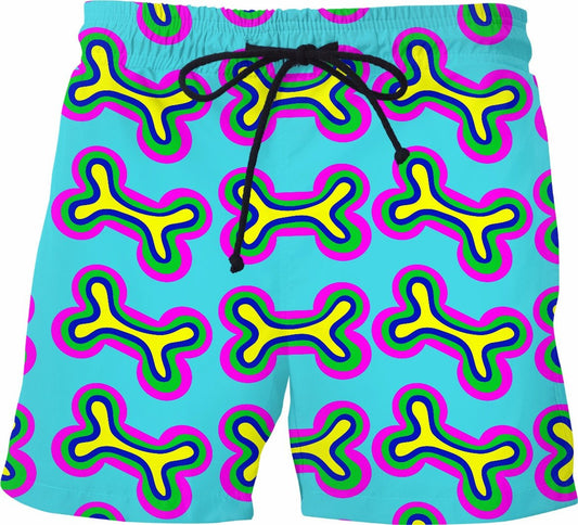 Dog Chew Bone Swim Trunks