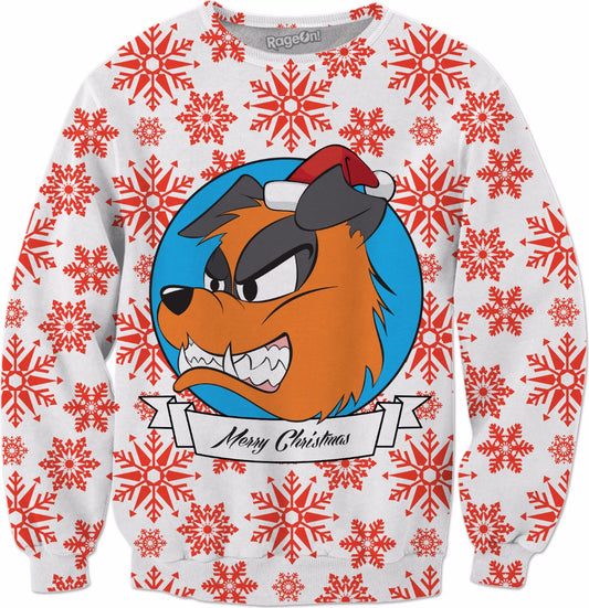 Festive Doggy Crewneck Sweatshirt