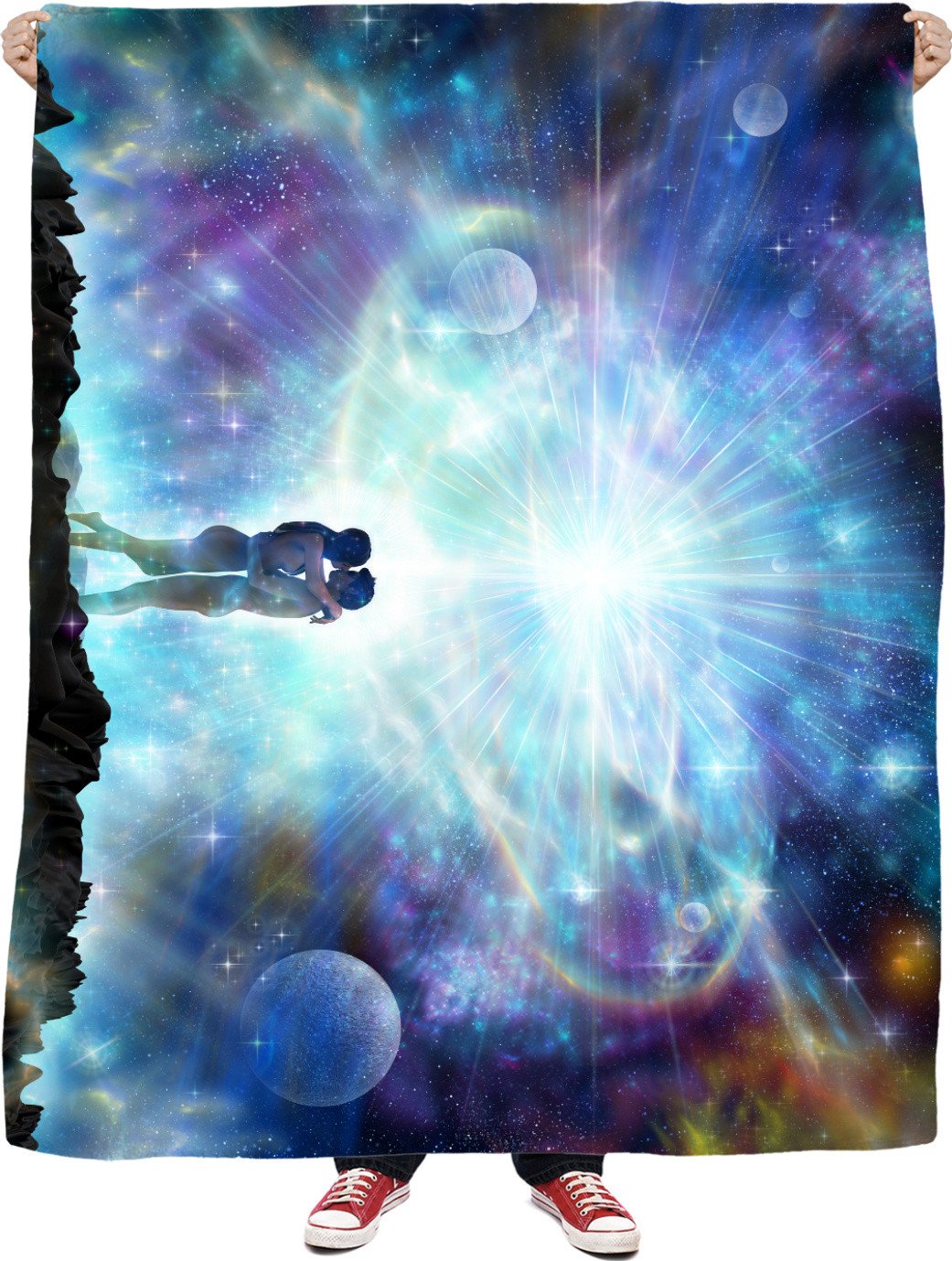 At the edge of eternity fleece blanket