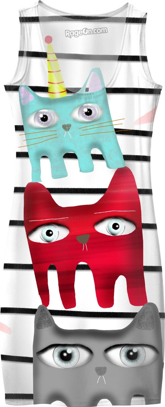 Ruth Fitta Schulz  -  Cats Cats Cats Dress
