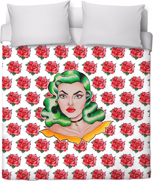 Miss Rose Deluxe Duvet Cover