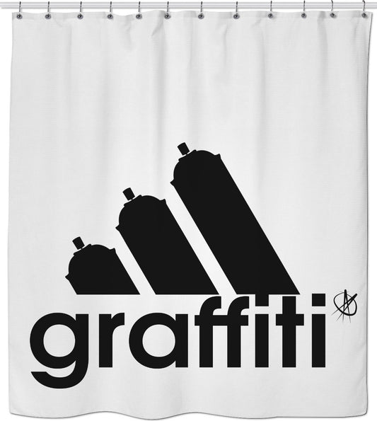 NEW Adidas Graffiti Shower Curtain