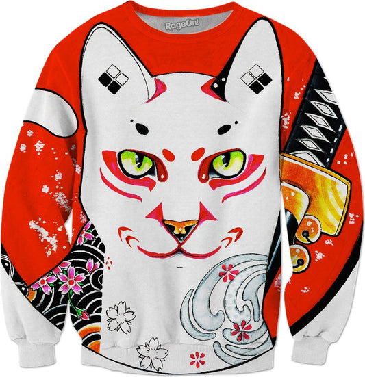 Cat Samurai Sweatshirt