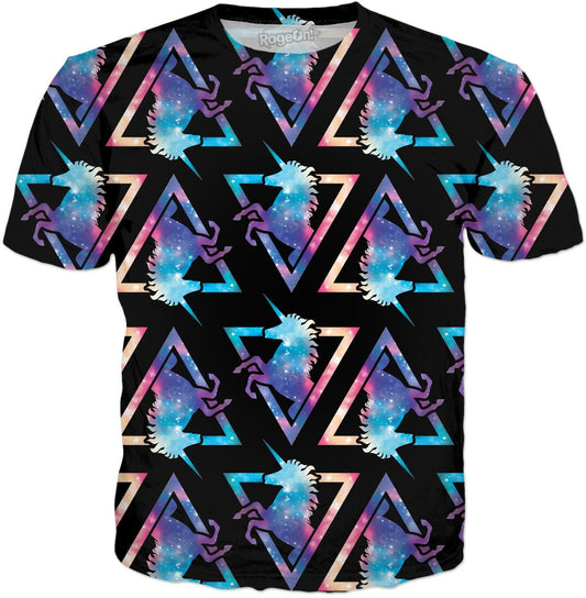 Galaxy Unicorn Pattern T-Shirt