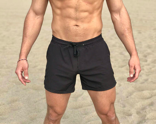 Solid Quick Dry Chubbies Swim Trunks