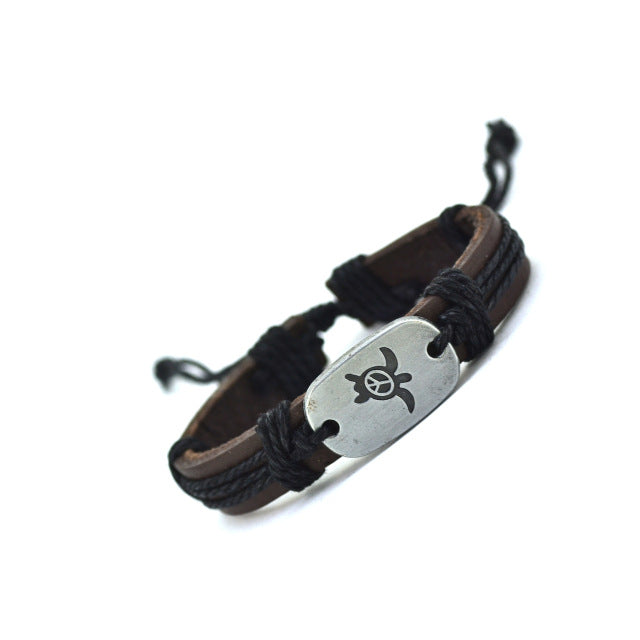 Sea Turtle Peace-Love Bracelet