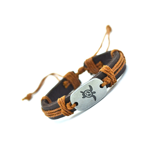 Sea Turtle Peace-Love Bracelet