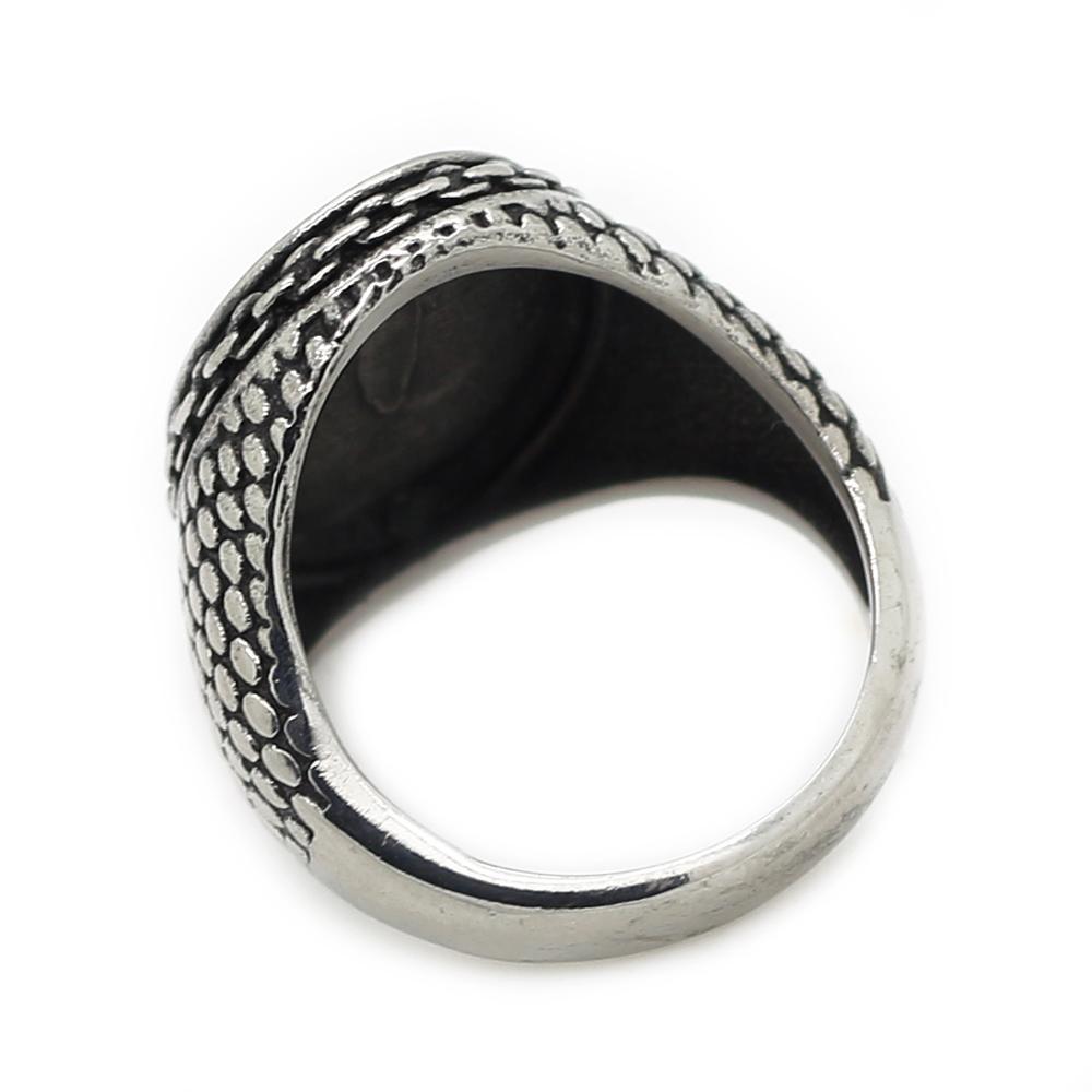 Stainless Steel Vintage Anchor Ring