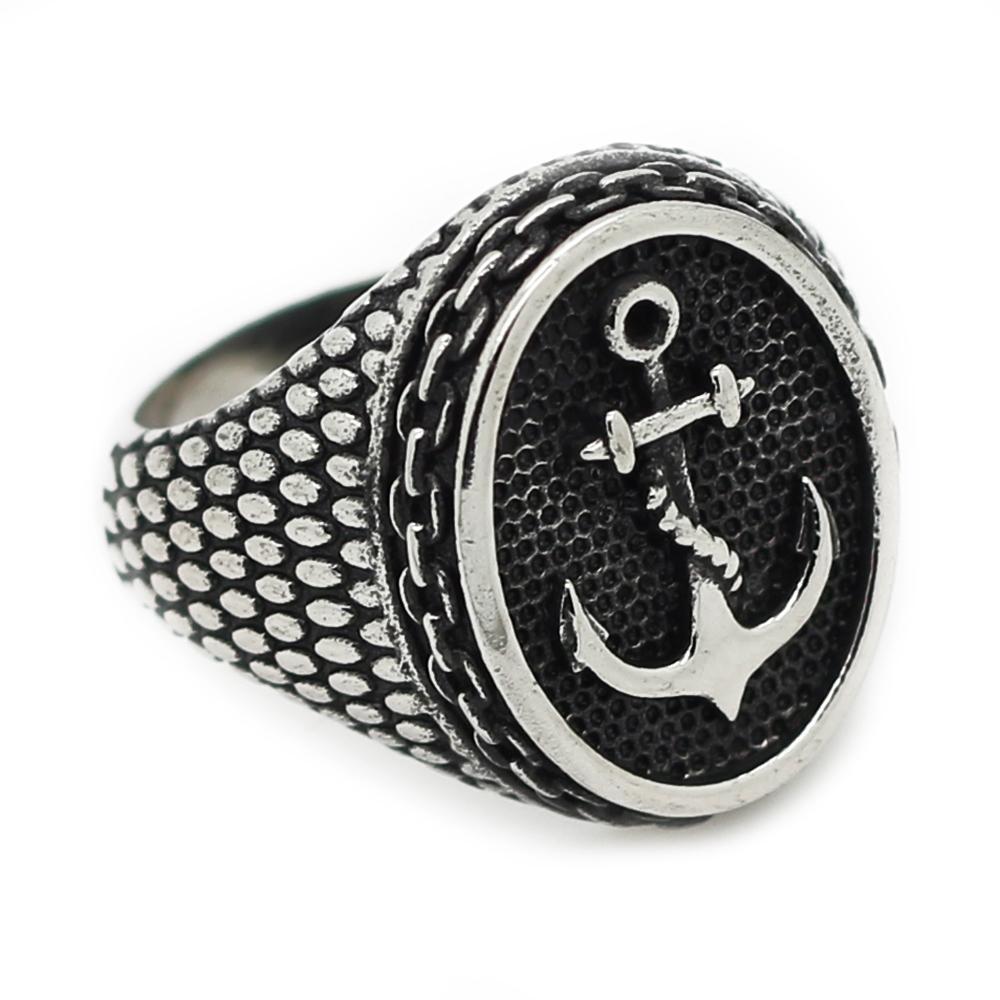 Junky Rings Stainless Steel Vintage Anchor Ring – RageJunkie